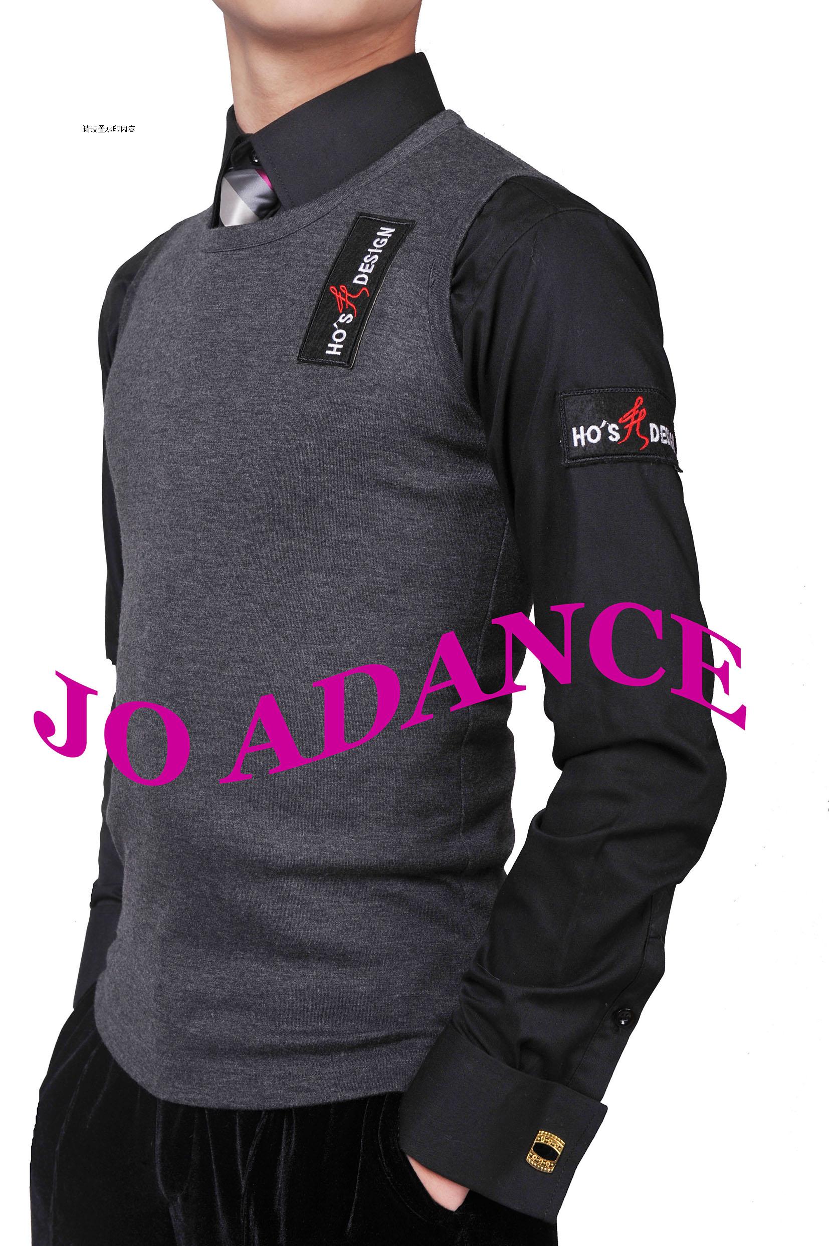 Men's Morden practice to wear a Morden performance practice on Ho's dance suit (vest) 