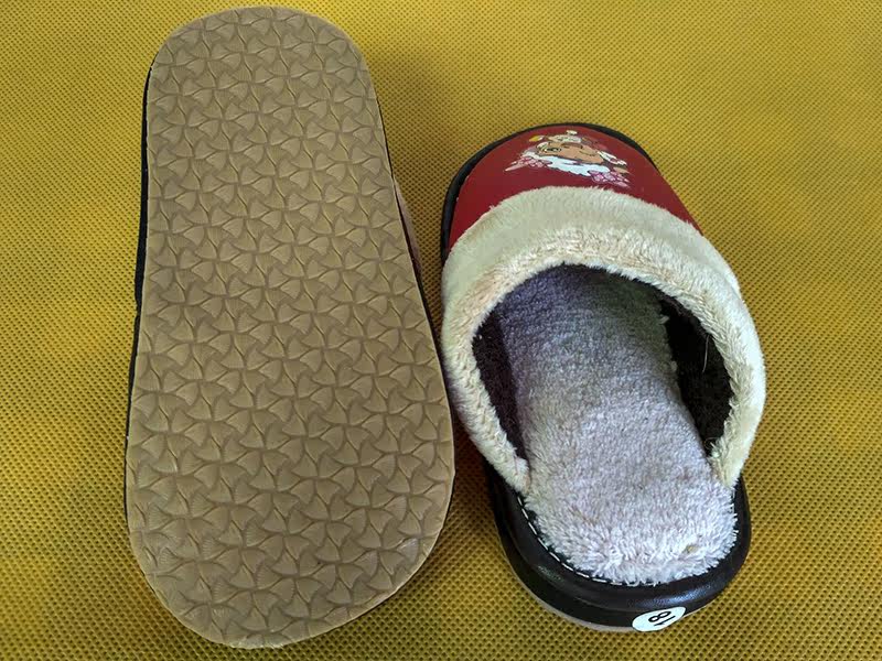 Pantoufles enfants en cuir synthétique pour hiver - semelle tendon - Ref 1026392 Image 14