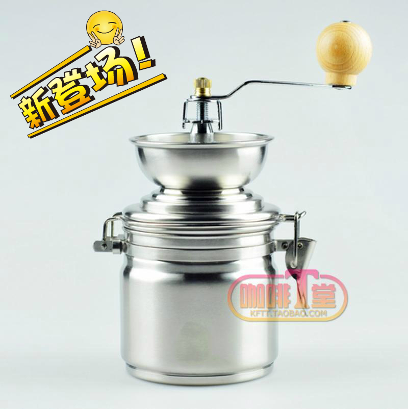 Stainless steel manual household hand coffee grinder grinder coffee bean grinder