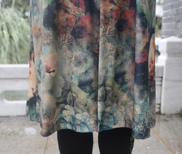 Осенний длинный плащ, куртка для матери, для среднего возраста, средней длины, большой размер Jane edge 