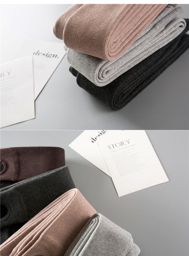Cộng với quần legging gấu nhung nữ mặc quần cạp cao cotton dày mùa thu và mùa đông quần ấm, sợi chỉ mỏng bước chân thậm chí là tất quần ôm đen