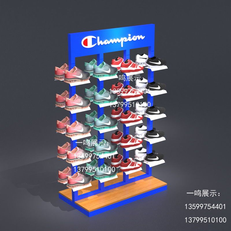 Iron Art Sneakers Show Shelf Boomer Shoe Rack Mid Island Shelf Mesh Bifacial Shoes Middle Rack Shoe Store Storefront Shoe Rack