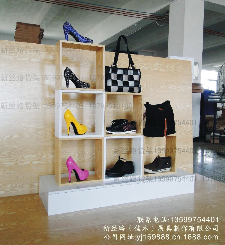 Window display frame Props high - low - rack waterway booth Booth modeling ground package on the wall