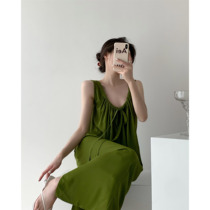 ICTS generous to live up to expectations Retro adjustable strap neckline front and rear two sleeveless dresses