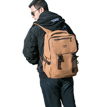 Backpack Men Usb Charging Double Shoulder Bag Business Fashion Han Edition Trend School Bag Canvas Casual Minimalist Computer Backpack