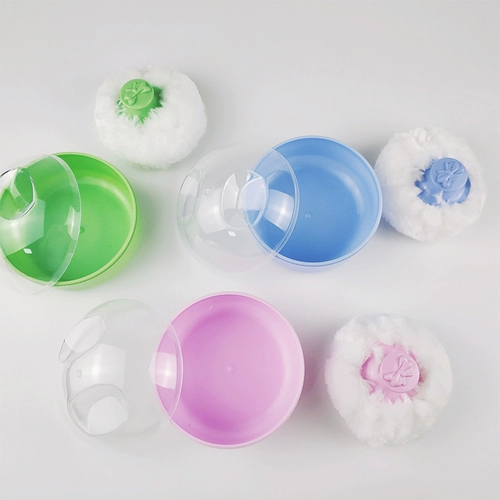 Детский спонж, присыпка, детская банка для хранения для новорожденных, коробка