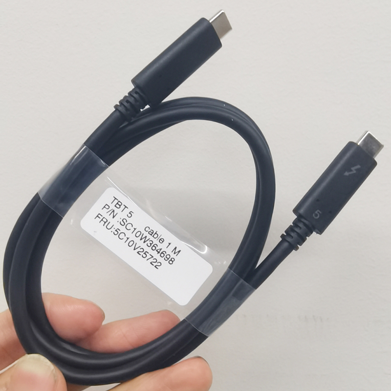 Lenovo Original Thunderbolt 5 Coaxial 80g Ultra-Soft Silver-Plated Usb4 Gen4 Dual C-Port 8K Screen Projection Full-Function Cable 240W Lenovo Original Thunderbolt 5 Coaxial 80g Ultra-Soft Silver-Plated Usb4 Gen4 Dual C-Port 8K Screen Projection Full-Function Cable 240W