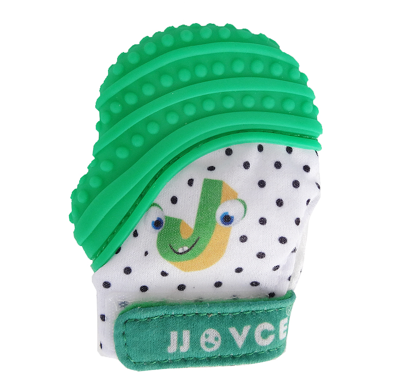 Găng tay teether bé JJOVCE nhai găng tay nhai ngón tay chống ăn có thể cắn găng tay cao su mềm - Gutta-percha / Toothbrsuh / Kem đánh răng tưa lưỡi cho trẻ sơ sinh
