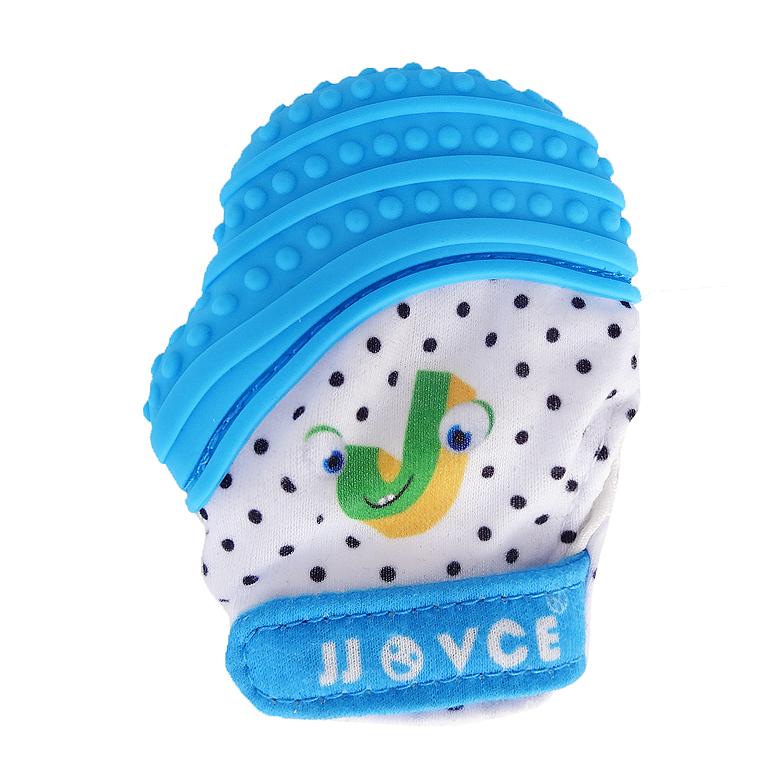 Găng tay teether bé JJOVCE nhai găng tay nhai ngón tay chống ăn có thể cắn găng tay cao su mềm - Gutta-percha / Toothbrsuh / Kem đánh răng tưa lưỡi cho trẻ sơ sinh