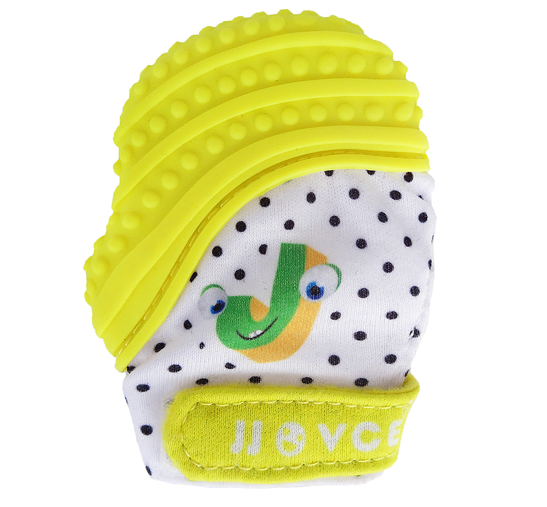 Găng tay teether bé JJOVCE nhai găng tay nhai ngón tay chống ăn có thể cắn găng tay cao su mềm - Gutta-percha / Toothbrsuh / Kem đánh răng tưa lưỡi cho trẻ sơ sinh