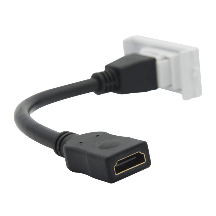 HDMI full range of welding-free straight head elbow short-term HDMI module