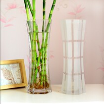 50cm flower arrangement 40 cm fake flower water bacon glass bottle inserted in rich and expensive bamboo water bamboo 60 dry flowers 30 vase bamboo