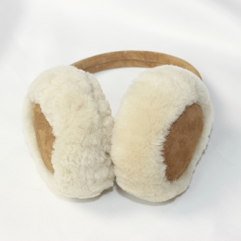 Australian lamb fur one earmuff fur earmuff leather headband ear warm autumn and winter women's new style