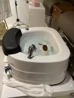 Nail manicure special foot bath glass fiber acrylic with surf lantern washbasin adjustable hot and cold pedicure