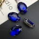 Royal Blue 20 Oval Claw Diamond