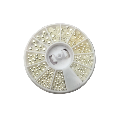 Бусины для маникюра из жемчуга, смешанный японский трехмерный бриллиантовый аксессуар для ногтей, полный комплект