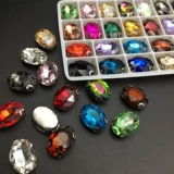 Эллипс 10*14 мм плодо -цветные ручные тонкие бриллиантовые буровые стекло инопланетянин