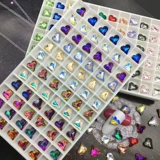 Бриллиантовый алмаз для маникюра в форме сердца для ногтей в виде сердечка, аксессуар, лак для ногтей, 9mm, 30 шт