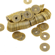 Pure copper five emperors money feng shui supplies copper coins ancient coins imitate the Qing Dynasty genuine goods scattered money Zhaocai town house 50 sets