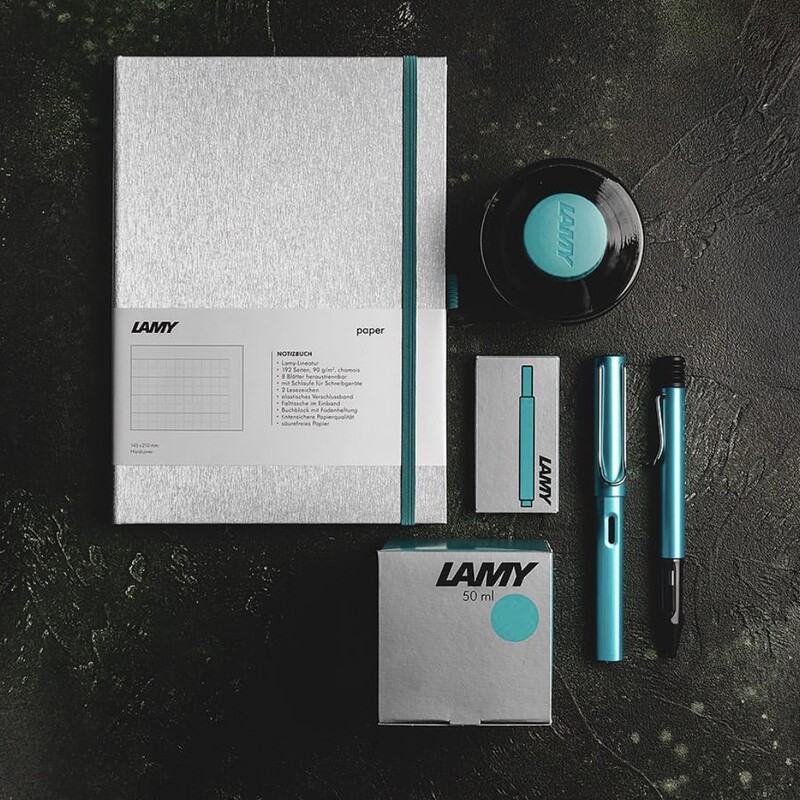 Limited Edition Lamy Al-Star Series Tourmaline Green/Pacific Blue Fountain Pen/Rollerball Pen/Ballpoint Pen