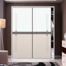 Closer door Closed to Light Luxury Light Simple Customized Solid Wood Push Door Bedroom Cabinet Swipe Door