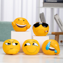 New Chinese cartoon expression ashtray creative personality trend anti-fly light luxury living room office tea table