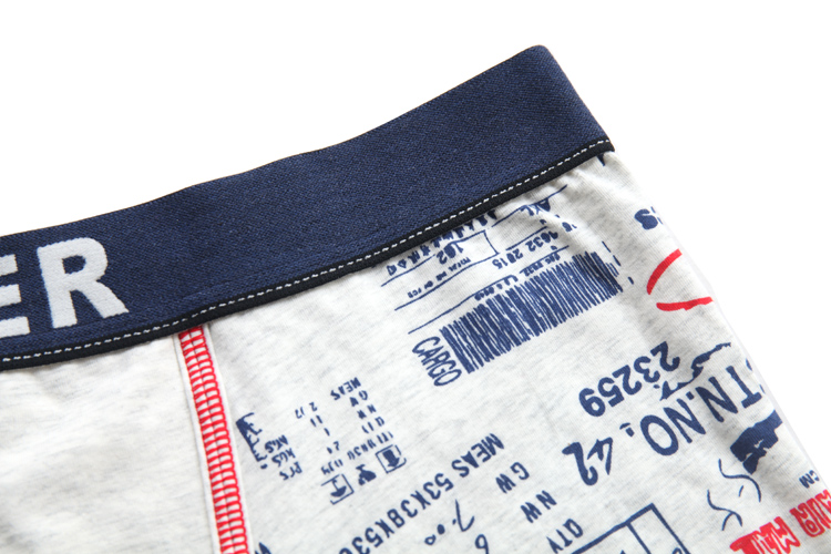 Đồ lót cặp đôi Carberi Thời trang in cotton Quần boxer nam Quần đùi nữ UM103 UL203 do lot nam