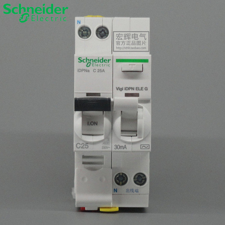 Schneider Acti9 Vigi DPN leakage circuit breaker with over-voltage protection 16 20 25 32 40A