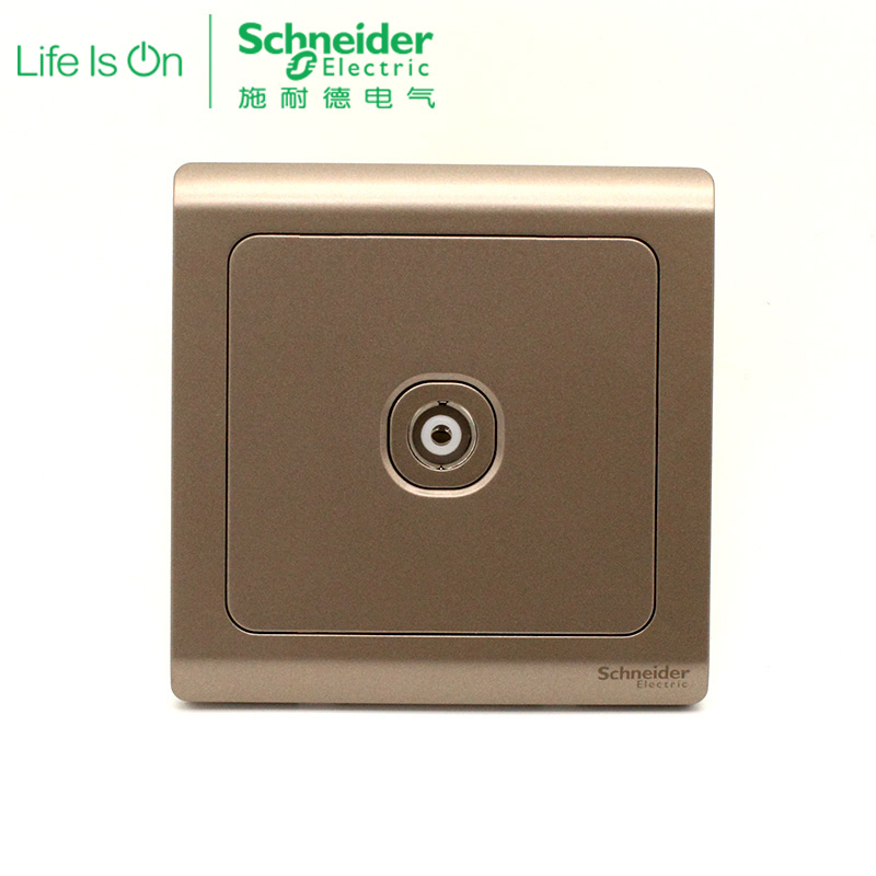 Schneider TV Phone computer socket TV computer socket weak electric panel light comfort earth palm