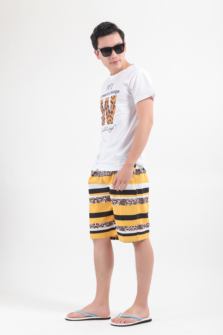 Bên bờ biển kỳ nghỉ vài bãi biển quần nam leopard print khô nhanh quần lỏng nữ quần short giản dị mỏng đổi mới ban đầu có kích thước lớn 	quần áo đôi đi biển hà nội