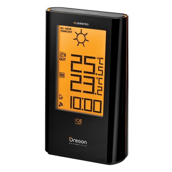 AA4 American Oregon Atomic Clock and Ice Alert Element Weather Station EW93 Thermometer