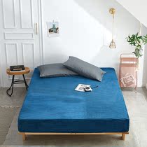 Magic velvet bed Hare flannel sheets coral velvet single cover cover anti-dust fighting hat thick non-slip fixing