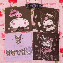 Kuromi Kuromi cleaning glasses cloth disc jewelry mobile phone computer screen wipe14 5*14 5CM