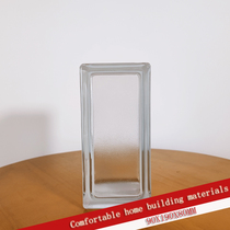 Import 90X190X80MM white opaque half brick small orange peel glass brick toilet partition wall Xuanguan