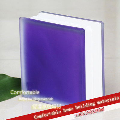Purple matte inner color color Haiwei glass brick bar porch bathroom partition wall factory direct sales recommendation