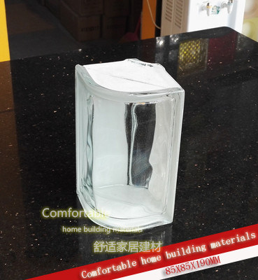 Rounded edge glass brick porch bathroom partition living room background wall factory direct selling popular shopkeeper recommended