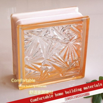 Yellow Ice Pattern Colored Side Colorful Sevee Glass Brick Bathroom Toilet Partition Wall Manufacturer Direct Dispensers Recommendation