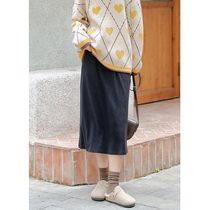 (Spot) loyal dog Small eight pear-shaped homemade free and easy multicolor Joker Hemi Medium-length dress 2021 College