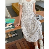 Майка, летнее ретро милое молодежное платье, подходит для подростков, в цветочек