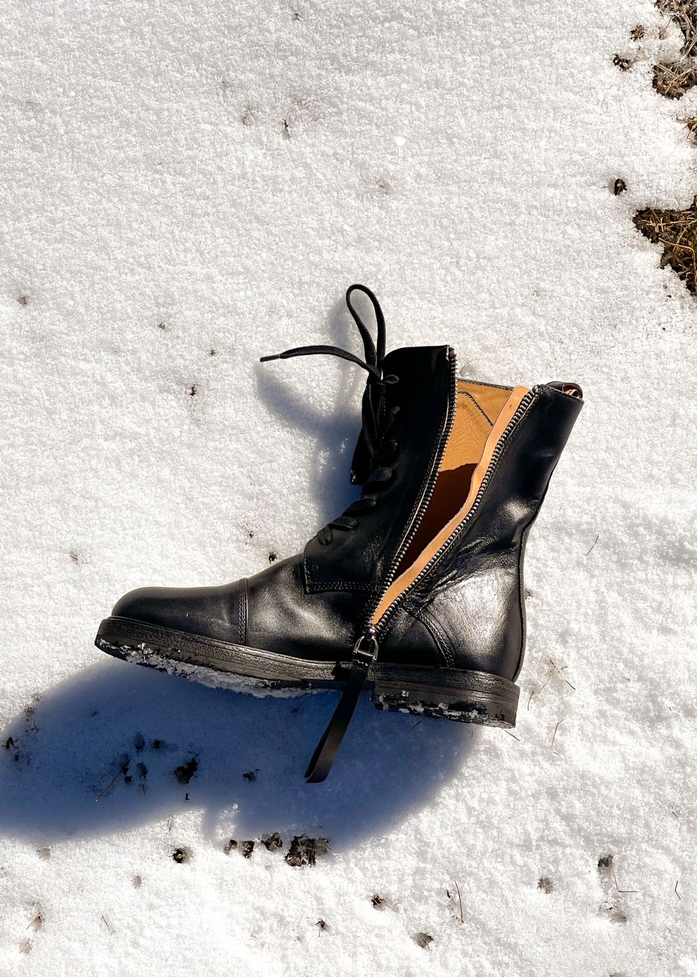margiela scuffed combat boots