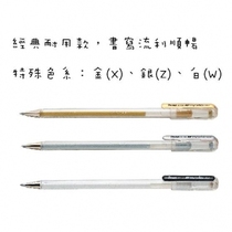 Pentel Paitong K108 high-gloss neutral pen painting signature pen painting with copying gold pen gold silver white