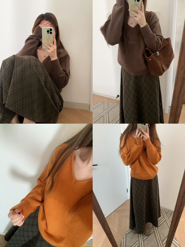 A Nice-Looking Sweater, 2 Colors ~ V-Neck