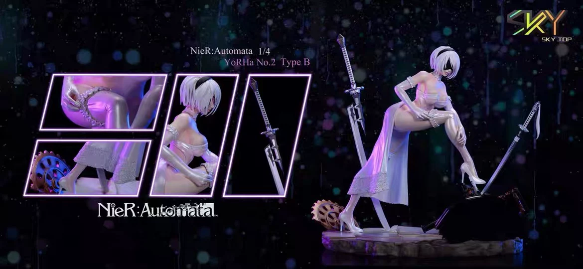 Игриво GK точка небо Секс Механическая эра Секс веселье 2B Ньер статуя модель модель