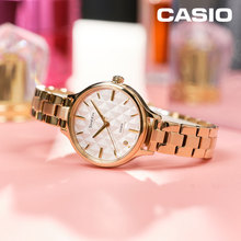 Casio Watch Female Student Sheen Gold Simple Fashion Atmosphere Business Quartz Watch SHE-4545G-7A