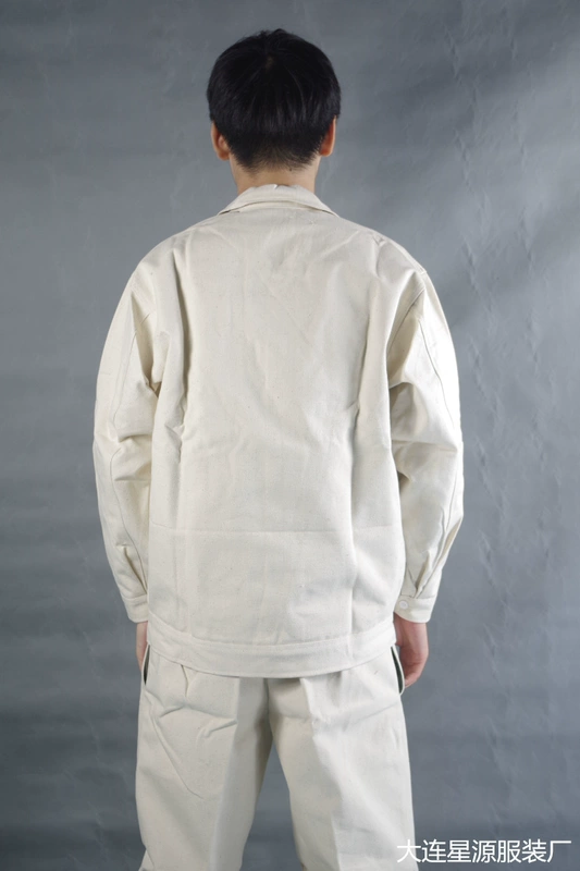 Quần hàn điện vải dày làm trắng quần áo hàn điện phù hợp với nam lao động bảo hiểm vải hàn quần áo thợ hàn hàn dụng cụ hàn bộ đồ thể thao nam