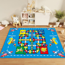 Checkerboard carpet childrens crawling mat game mat environmentally friendly soft multi-purpose educational educational entertainment short-pile floor mat