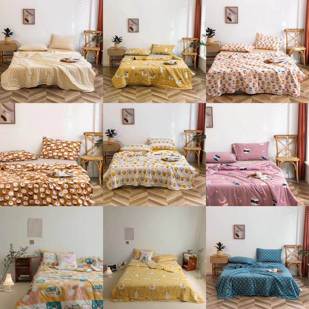 Full cotton knit active printed summer cool by Agrass repellent A class of standard air conditioning by assorted printed pillowcase