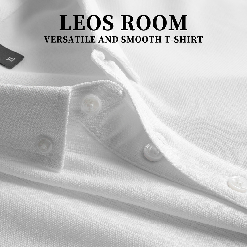 White Polo Shirt Men's Short-Sleeve Spring/Summer T-Shirt Gray Simple Top Button-Down Collar Base Shirt Trendy