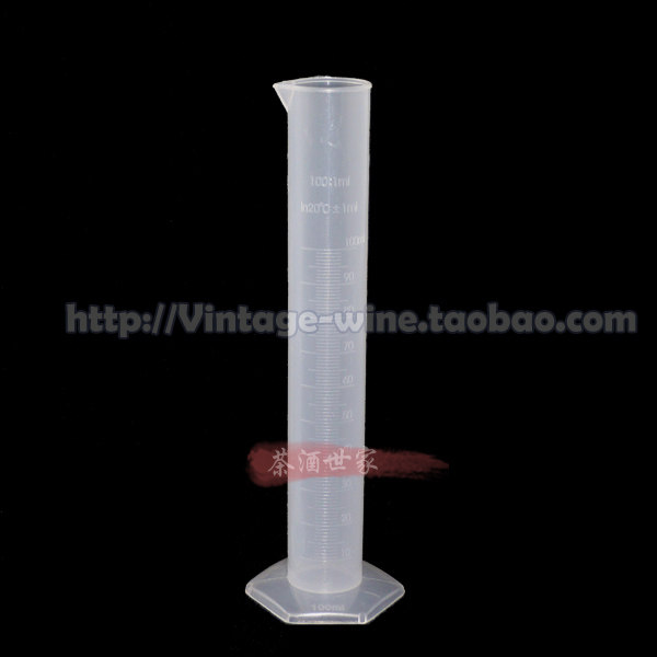 Plastic measuring cylinder 100ml sugar degree meter wine altimeter matching with plastic measuring cylinder self-brewing tool