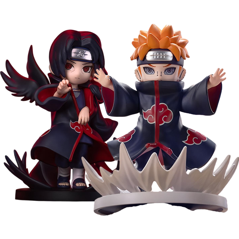 Popmart Bubble Mart Resonance Naruto Shippuden Battle of the Akatsuki Organization Figure Blind Box Trendy Toy Display
